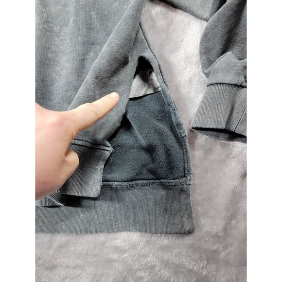 AllSaints TOR Hoody Hoodie S/M Distressed Baggy Grunge trashed w/ flaw - Picture 4 of 8